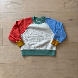 Hanna Andersson toddler colorblock sweatshirt , size 3T